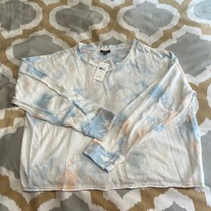 Splendid NWT Tie Dye Pullover Sweatshirt Lightweight